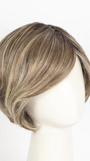 RL12/22SS SHADED CAPPUCCINO | Light Golden Brown Evenly Blended with Cool Platinum Blonde Highlights with Dark Roots