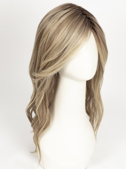 RAW SUGAR BLONDE | A Neutral Light Blonde, Honey Blonde, Pale Gold Blonde, with a base of Light Brown Low Lights featuring a Medium Root Color