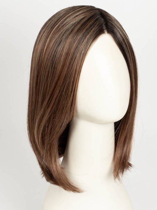CARAMEL SWIRL | A blend of Warm Caramel, Chocolate Brown, Honey-Toned Blonde with Brown Roots