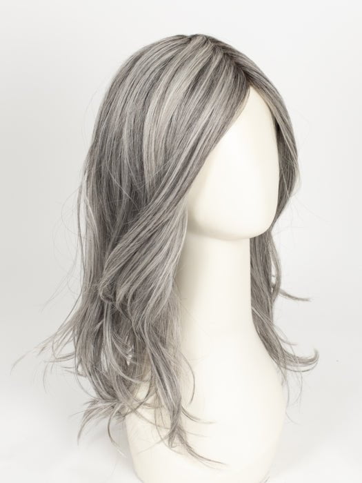 SALT-&-PEPPER-MR | A 50/50 Blend of Deep Charcoal Grey and Light Alabaster Grey Tones with a Micro Root