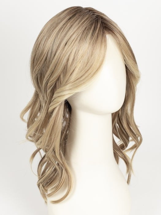 RAW SUGAR BLONDE | A Neutral Light Blonde, Honey Blonde, Pale Gold Blonde, with a base of Light Brown Low Lights featuring a Medium Root Color