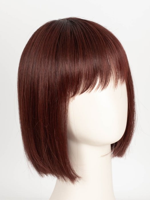 CHERRY RED ROOTED 133.33 | Red Violet and Dark Auburn Blend with Shaded Roots