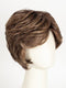 MOCCA ROOTED 830.9.27 | Medium Brown, Light Auburn and Medium Warm Brown with Dark Strawberry Blonde Blend and Shaded Roots
