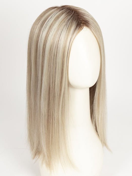 PEARL BLONDE ROOTED 101.20.25 | Pearl Platinum Blended with Light Strawberry Blonde and Lightest Golden Blonde with Shaded Roots