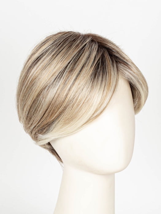 101/88/27S8 CATALINA BLONDE | Pale blonde with Pure White Natural Violet halo highlights, shaded medium brown 