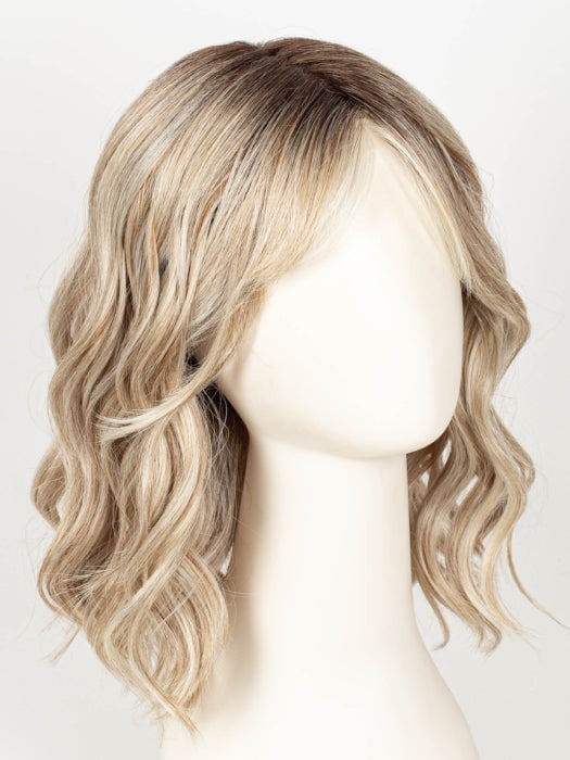 101/88/27S8 CATALINA BLONDE | Pale blonde with Pure White Natural Violet halo highlights, shaded medium brown 