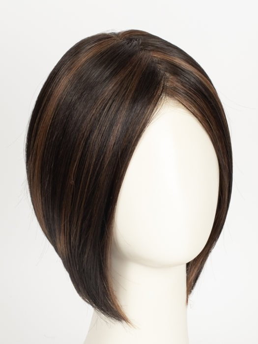 FS4/33/30A MIDNIGHT COCOA | Dark Brown, Medium Red, Medium Natural Red Blonde/Brown Blend with Medium Natural Red Blonde/Brown Blend Bold Highlights