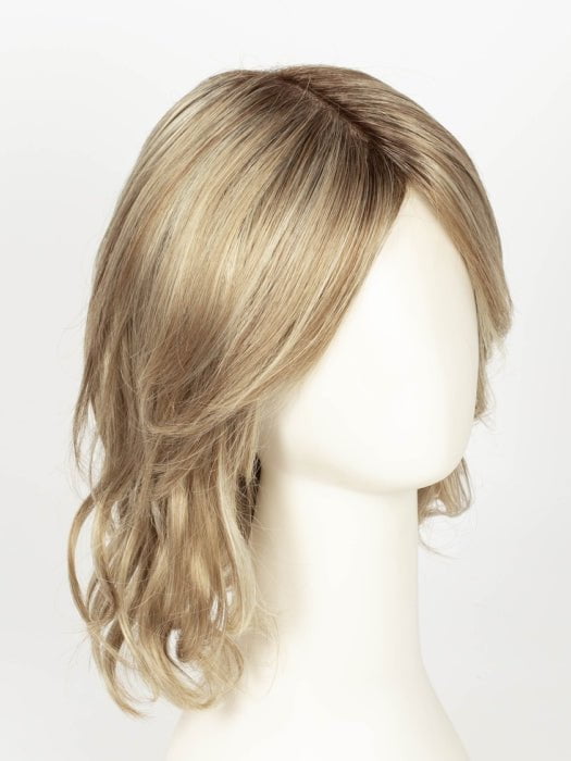 SUGAR CANE R | Rooted Platinum Blonde and Strawberry Blonde evenly blended base with Light Auburn highlight