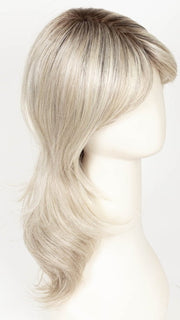 SILVER BLONDE ROOTED | Pearl White and Lightest Pale Blonde Blend with Shaded Roots
