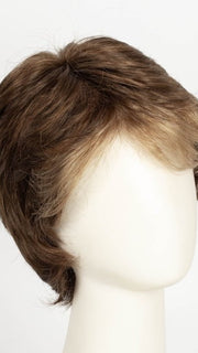 TOFFEE BROWN LIGHTED 830.27.20 | Medium Brown Blended with Light Auburn and Dark/Light Strawberry Blonde Blend with Highlights Throughout and Concentrated in the Front