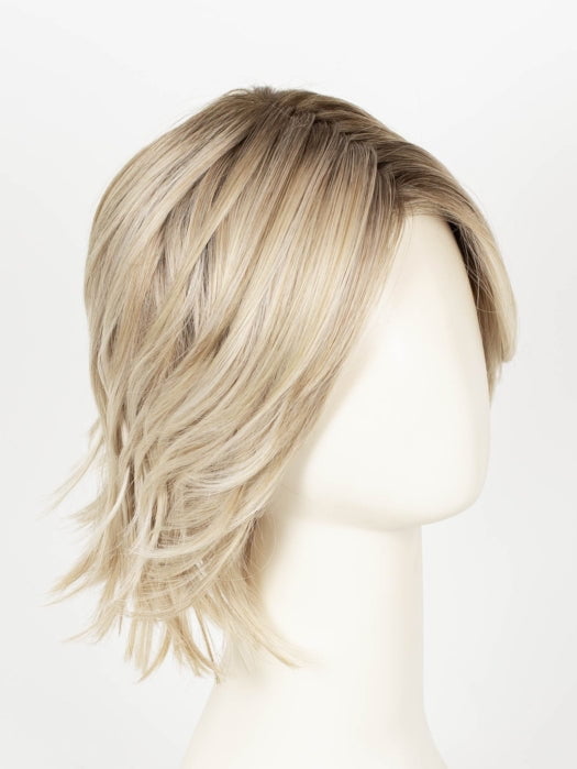 CRUSHED ALMOND BLONDE R | A soft Neutral Light Blonde with a Light and Medium Blended Root Color.