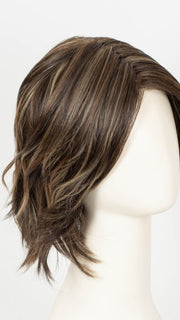 DARK BROWN HL | A Blend of Dark Brown, Strawberry Light Auburn and Soft Chunky Medium and Dark Blonde Highlights.