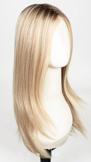 101/88/27S8 CATALINA BLONDE | Pale blonde with Pure White Natural Violet halo highlights, shaded medium brown 