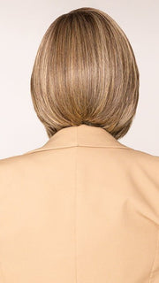 Sophia wearing AMARA by KIM KIMBLE in MC11SS BUTTER PECAN | Medium Brown with Golden Blonde Highlights