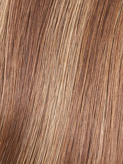 8RH14 MOUSSE CAKE | Med Brown  with 33% Light Natural Ash Blonde Highlights
