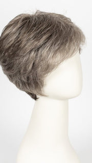 R388G - Gradient Smoked Walnut - Light brown with 80% grey throughout the front, crown & sides, gradually blend into a darker nape with 50% light brown/grey mix