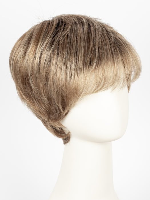 DARK SAND ROOTED | Light Brown base with Lightest Ash Brown and Medium Honey Blonde blend and Dark Roots
