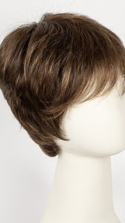 HAZELNUT ROOTED | Medium Brown base with  Medium Reddish Brown and Copper Red highlights and Dark Roots