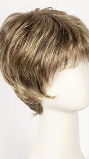 BERNSTEIN ROOTED | Light Brown base with subtle Light Honey Blonde and Light Butterscotch Blonde highlights and Dark Roots