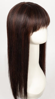 AUBERGINE MIX | Darkest Brown with hints of Plum at base and Bright Cherry Red and Dark Burgundy Highlights