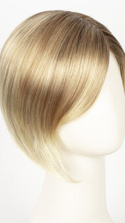 CHAMPAGNE ROOTED | Light Beige Blonde, Medium Honey Blonde, and Platinum Blonde blend with Dark Roots
