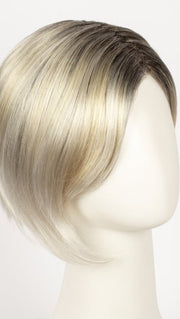 LIGHT CHAMPAGNE ROOTED | Pearl Platinum and Light Golden Blonde Blend with Medium Brown Roots