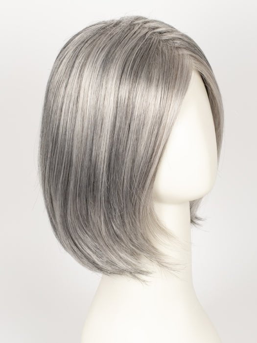 92 MOONLIGHT | Pure White with 5% Medium Brown Front, Grey with 30% Medium Brown Middle, Dark Brown with 65% Grey Nape