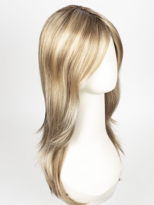 12FS8 SHADED PRALINE | Light Gold Brown, Light Natural Gold Blonde & Pale Natural Gold-Blonde Blend, Shaded with Medium Brown