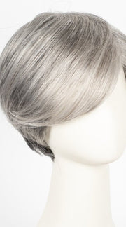 92 MOONLIGHT | Pure White with 5% Medium Brown Front, Grey with 30% Medium Brown Middle, Dark Brown with 65% Grey Nape