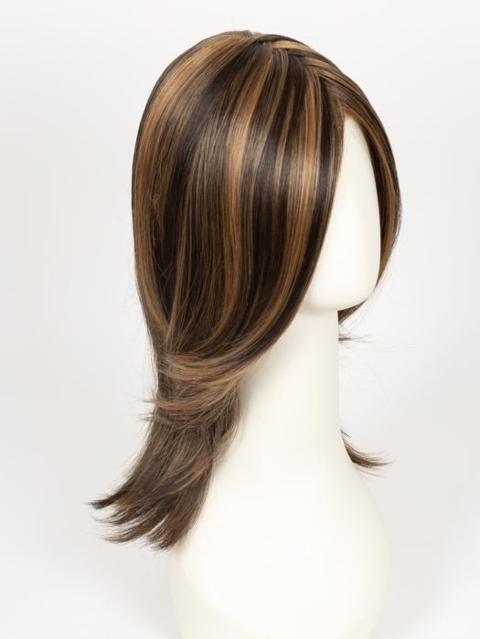 FS6/30/27 TOFFEE TRUFFLE | Brown, Medium Red-Gold, Medium Red-Gold Blonde Blend with Medium Red Gold Blonde Bold Highlights