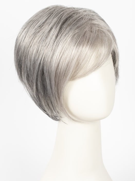 92 MOONLIGHT | Pure White with 5% Medium Brown Front, Grey with 30% Medium Brown Middle, Dark Brown with 65% Grey Nape