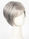 92 MOONLIGHT | Pure White with 5% Medium Brown Front, Grey with 30% Medium Brown Middle, Dark Brown with 65% Grey Nape
