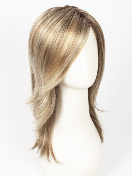 12FS8 SHADED PRALINE | Light Gold Brown, Light Natural Gold Blonde & Pale Natural Gold-Blonde Blend, Shaded with Medium Brown