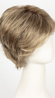 24BT18S8 SHADED MOCHA | Medium Natural Ash Blonde & Light Natural Gold Blonde Blend, Shaded with Medium Brown
