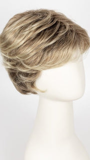 27T613S8 SHADED SUN | Medium Natural Red-Gold Blonde & Pale Natural Gold Blonde Blend and Tipped, Shaded with Medium Brown