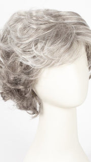 60B56F VANILLA RIPPLE | Pure White with 5% Medium Brown Blend, graduating to Dark Brown with 65% Grey