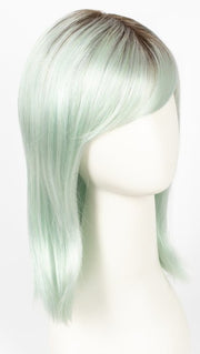  SEAGLASS-R | Light Sea Foam Green with Dark Brown Roots