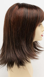 CHOCOLATE CHERRY | Dark Brown roots with overall Medium Brown base with Deep Red highlights