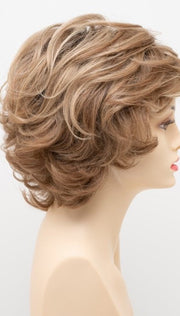SPARKLING CHAMPAGNE | Medium Brown roots with overall Strawberry Blonde base and soft Golden Blonde highlights