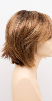 GOLDEN NUTMEG | Medium Brown roots with overall Warm Cinnamon base and Golden Blonde highlights
