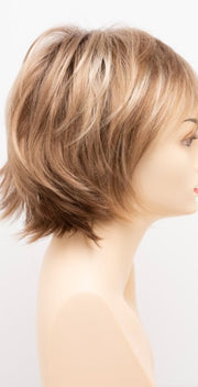 SPARKLING CHAMPAGNE | Medium Brown roots with overall Strawberry Blonde base and soft Golden Blonde highlights
