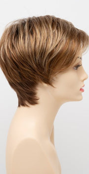 CREAMED COFFEE | Medium Brown roots and base with Cinnamon and Golden Blonde highlights