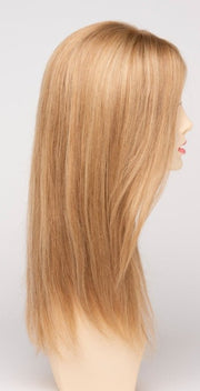 SPARKLING CHAMPAGNE | Medium Brown roots with overall Strawberry Blonde base and soft Golden Blonde highlights