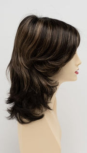 AMARETTO CREAM | Dark Brown roots with overall Medium Brown base with Honey Blonde highlights