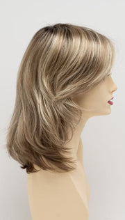 SPARKLING CHAMPAGNE | Medium Brown roots with overall Strawberry Blonde base and soft Golden Blonde highlights