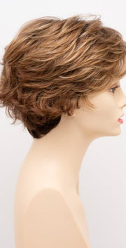 GOLDEN NUTMEG | Medium Brown roots with overall Warm Cinnamon base and Golden Blonde highlights