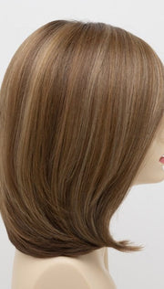 GOLDEN NUTMEG | Medium Brown roots with overall Warm Cinnamon base and Golden Blonde highlights