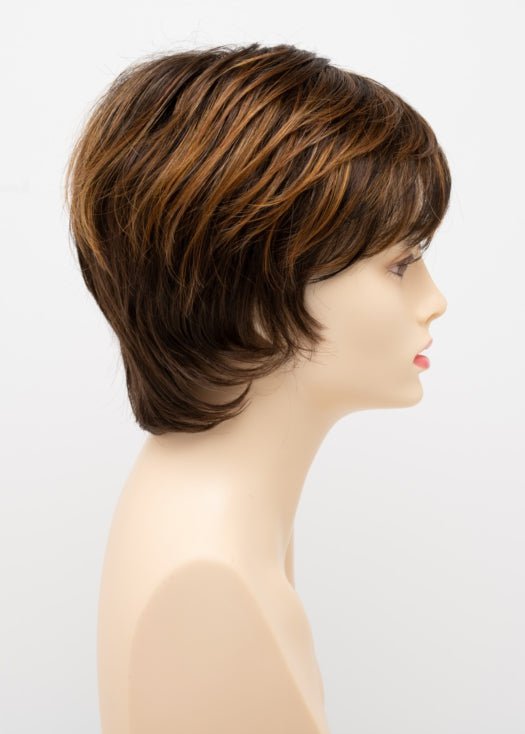 CHOCOLATE CARAMEL | Medium Brown with Soft Red and Blonde highlights