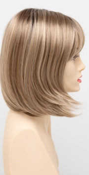 SPARKLING CHAMPAGNE | Medium Brown roots with overall Strawberry Blonde base and soft Golden Blonde highlights