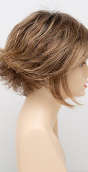GOLDEN NUTMEG | Medium Brown roots with overall Warm Cinnamon base and Golden Blonde highlights